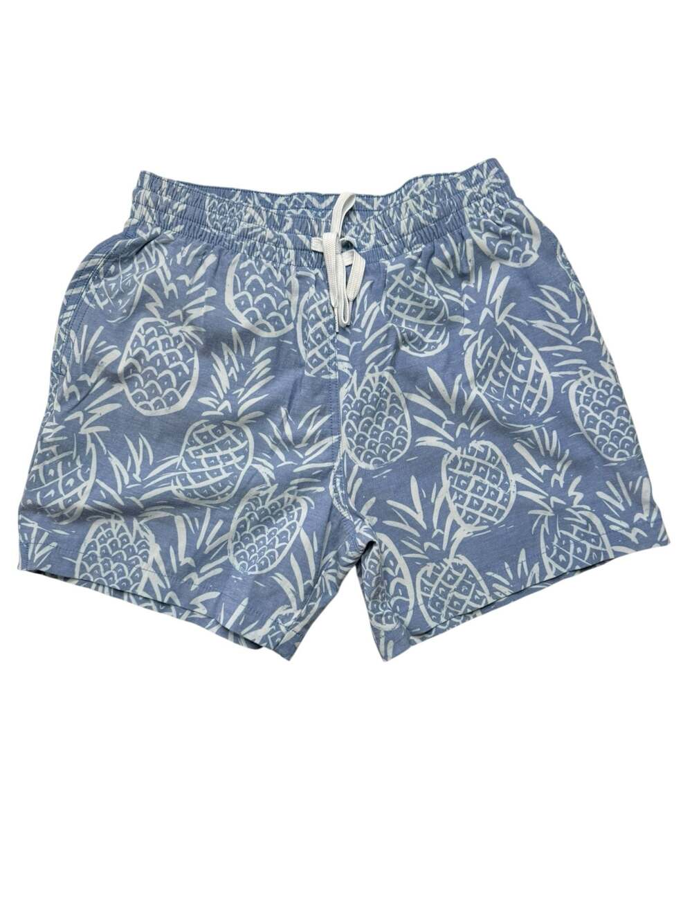 Chubbies Blue Pineapple Print 5" Inseam Swim Trunks Size Small